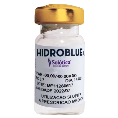 Lentes de contato Hidroblue UV - Par + 1 Bioture 420ml