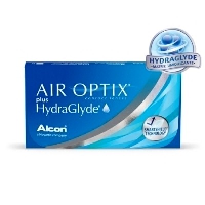 Lentes de Contato Air Optix Plus Hydraglyde - 1 caixa + 1 Biotrue 420ml