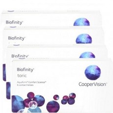 Lentes de contato Biofinity Toric - 4 caixas