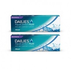 Lentes de contato Dailies Aquacomfort Plus Multifocal - 2 caixas + 1 Biotrue 420ml