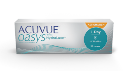 SDM Lentes - Lentes de Contato Acuvue Oasys 1-Day com Hydraluxe Astigmatismo – 1 caixa