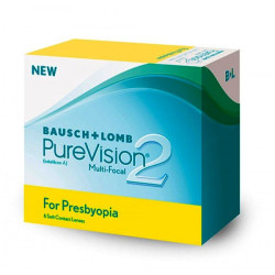 SDM Lentes - Lentes de contato Purevision 2 Multifocal – 1 caixa + 1 Renu Fresh 475ml